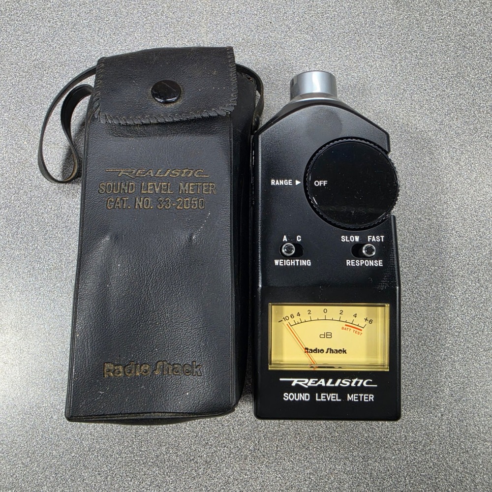 Realistic Sound Level Meter Good 33-2050 Case Manual
